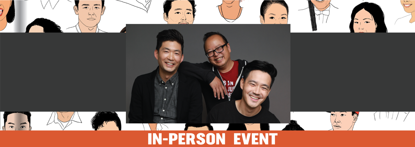 Jeff Yang, Phil Yu and Philip Wang: Rise—A Pop History of Asian America Image - speaker photos of Jeff Yang, Phil Yu and Philip Wang: Rise